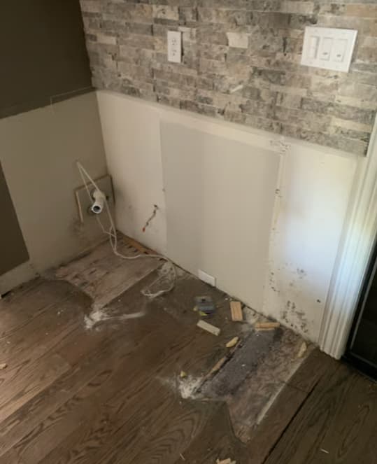 Structural damage to home